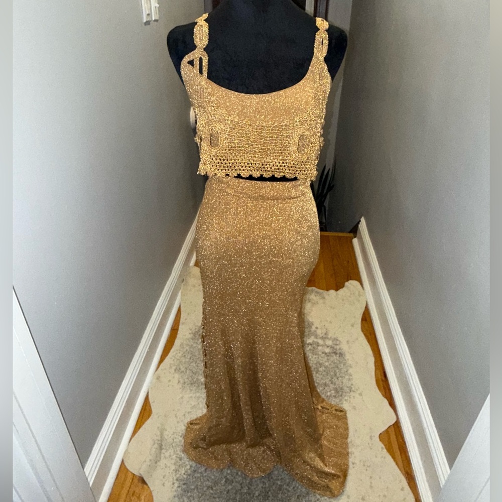 H&M Limited Edition Gold Embroidered Set